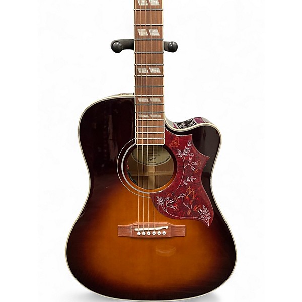 Used Epiphone Hummingbird EC Studio 2 Color Sunburst Acoustic Electric Guitar