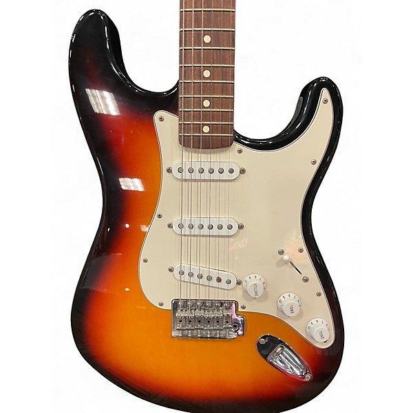 Used Fender Standard Stratocaster 3 Color Sunburst Solid Body Electric Guitar