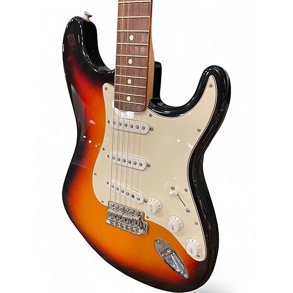 Used Fender Standard Stratocaster 3 Color Sunburst Solid Body Electric Guitar