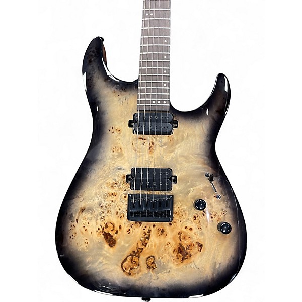 Used Schecter Guitar Research C-6 PRO Charcoal Solid Body Electric Guitar