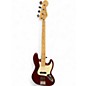 Used Squier Affinity Jazz Bass Candy Apple Red Metallic Electric Bass Guitar thumbnail
