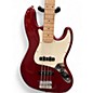 Used Squier Affinity Jazz Bass Candy Apple Red Metallic Electric Bass Guitar