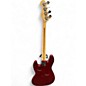 Used Squier Affinity Jazz Bass Candy Apple Red Metallic Electric Bass Guitar