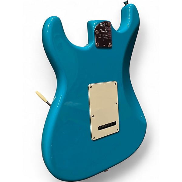 Used Fender American Professional II Stratocaster Miami Blue Blue Solid Body Electric Guitar