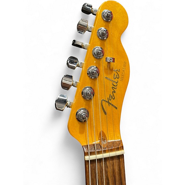 Used Fender American Ultra Telecaster Texas Tea Black and Silver Solid Body Electric Guitar