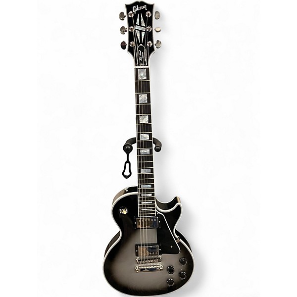 Used Gibson Les Paul custom Silverburst Solid Body Electric Guitar