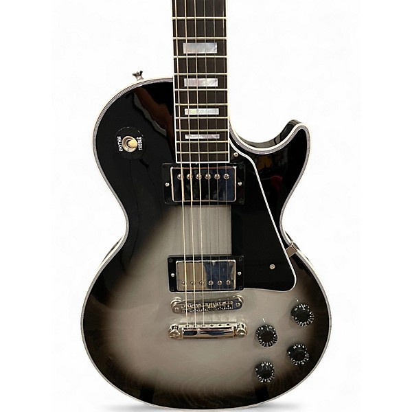 Used Gibson Les Paul custom Silverburst Solid Body Electric Guitar