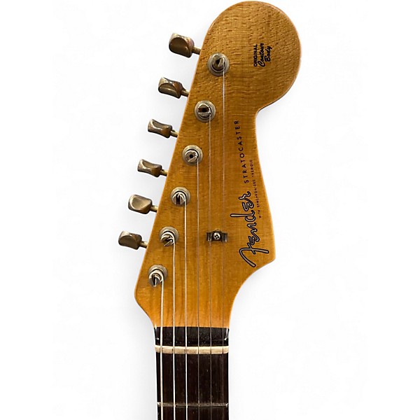 Used Fender Custom Shop 59 Journeyman Stratocaster Olympic White Solid Body Electric Guitar