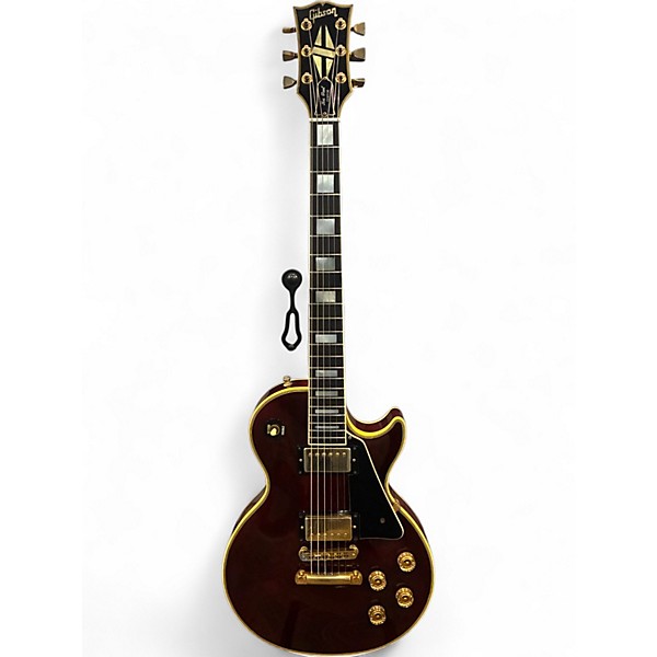Vintage 1987 Gibson Les Paul Custom Wine Red Solid Body Electric Guitar