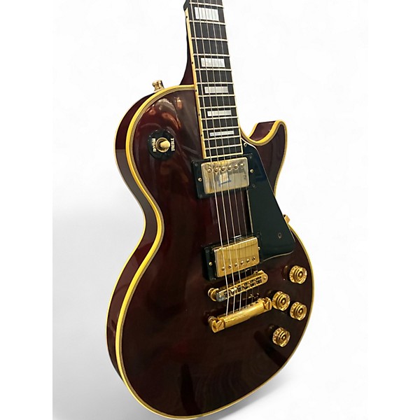 Vintage 1987 Gibson Les Paul Custom Wine Red Solid Body Electric Guitar