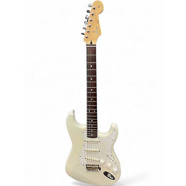 Vintage 1991 Squier Wayne's World Stratocaster 91' White Solid Body Electric Guitar