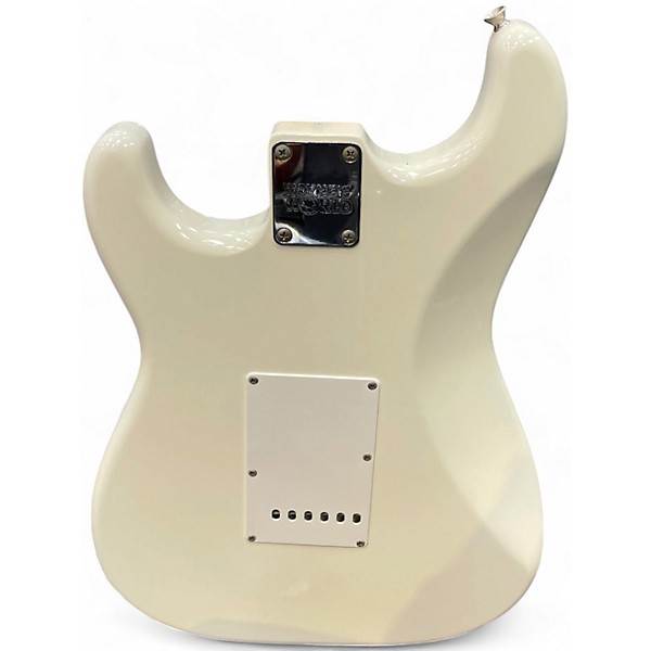 Vintage 1991 Squier Wayne's World Stratocaster 91' White Solid Body Electric Guitar