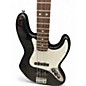 Used 2008 Fender American Standard Jazz Bass Black Electric Bass Guitar