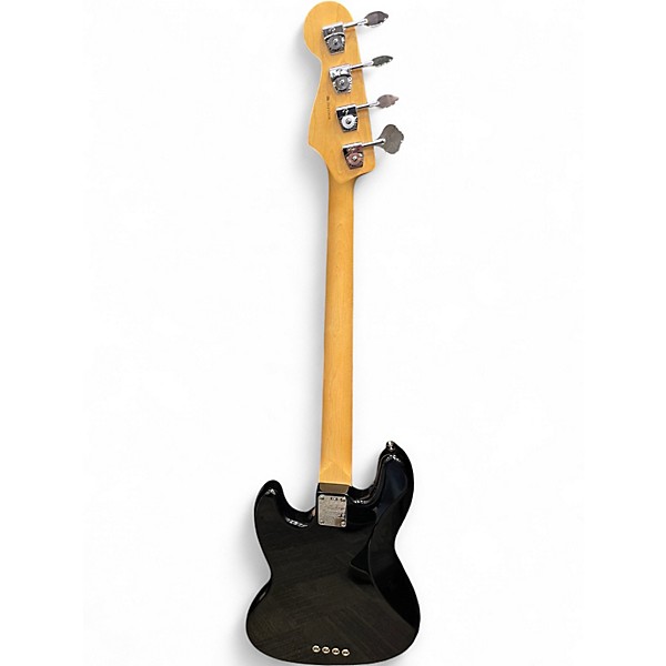Used 2008 Fender American Standard Jazz Bass Black Electric Bass Guitar