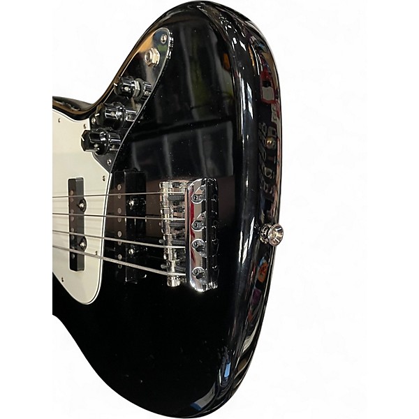 Used 2008 Fender American Standard Jazz Bass Black Electric Bass Guitar