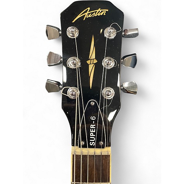 Used Austin Super-6 Gold Top Solid Body Electric Guitar