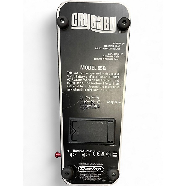 Used Dunlop 95Q Cry Baby Wah Effect Pedal