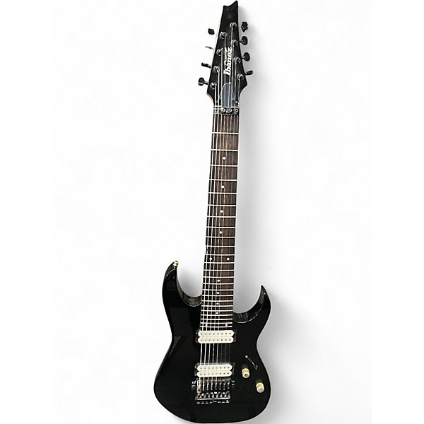 Used Ibanez RG2228 Prestige Series 8 String Metallic Black Solid Body Electric Guitar