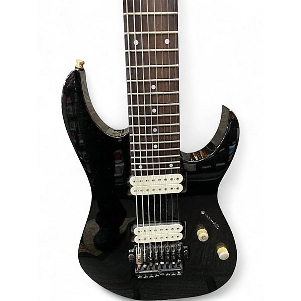 Used Ibanez RG2228 Prestige Series 8 String Metallic Black Solid Body Electric Guitar