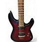 Used 2017 Schecter Guitar Research Demon 6 Satin Red Solid Body Electric Guitar