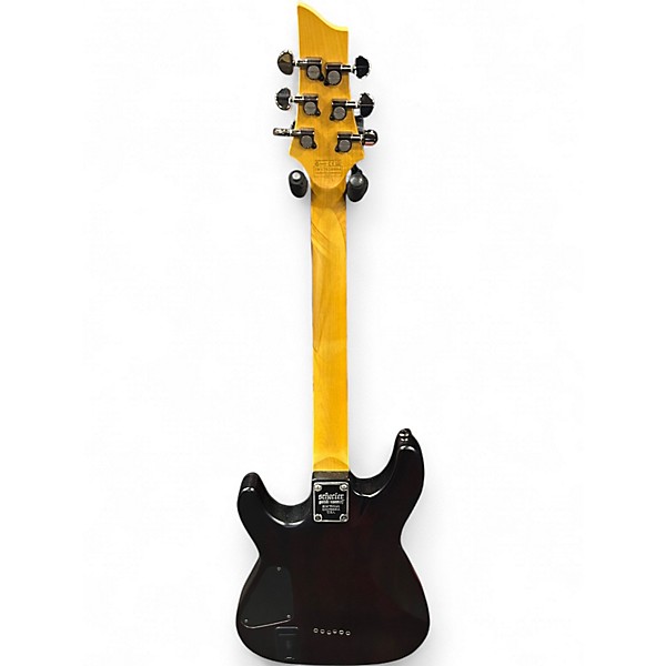 Used 2017 Schecter Guitar Research Demon 6 Satin Red Solid Body Electric Guitar