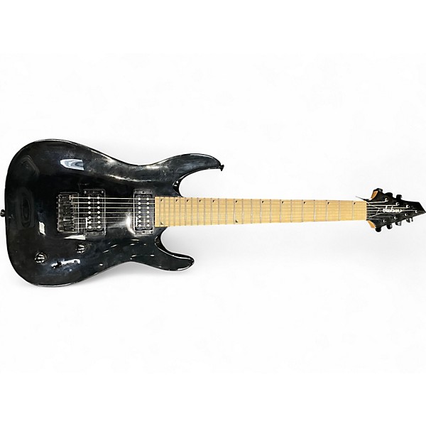 Used Jackson JS22-7 Dinky 7 String Black Solid Body Electric Guitar
