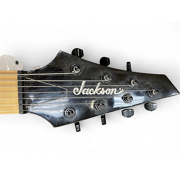 Used Jackson JS22-7 Dinky 7 String Black Solid Body Electric Guitar