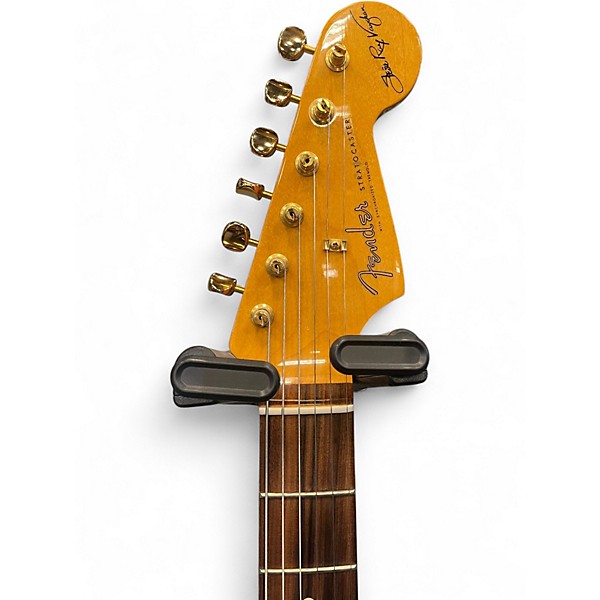 Used Fender SRV Signature Stratocaster 3 Tone Sunburst Solid Body Electric Guitar