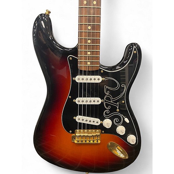 Used Fender SRV Signature Stratocaster 3 Tone Sunburst Solid Body Electric Guitar