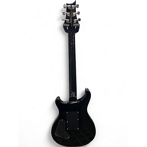 Used PRS SE Custom 24 Trans Black Solid Body Electric Guitar