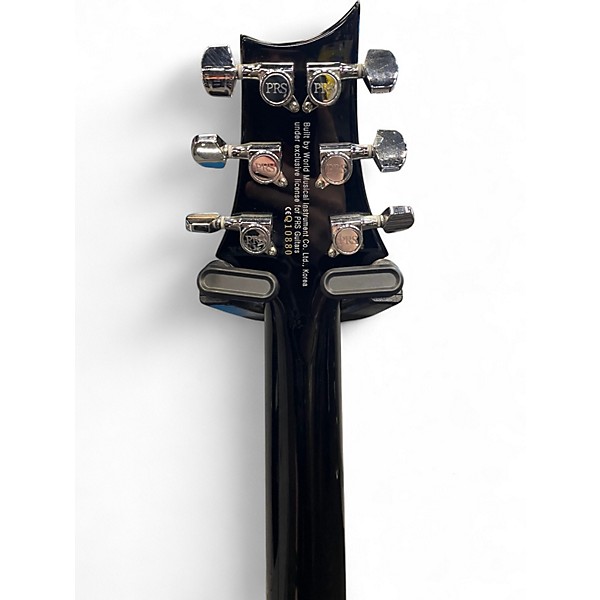 Used PRS SE Custom 24 Trans Black Solid Body Electric Guitar