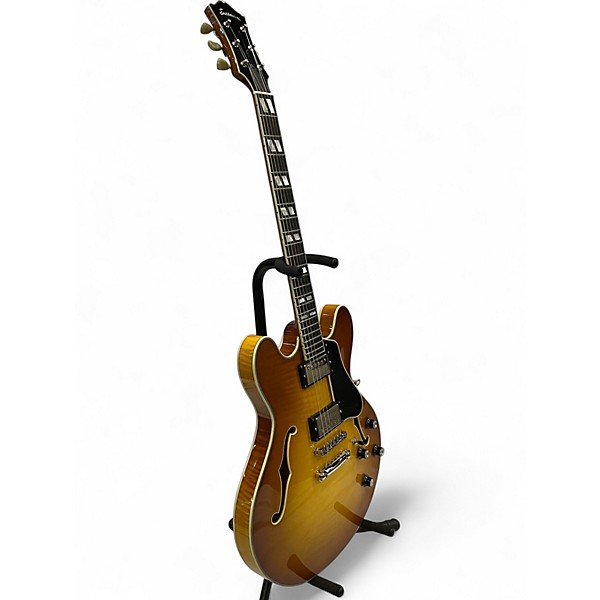 Used 2024 Eastman T486GB Honey Burst Hollow Body Electric Guitar