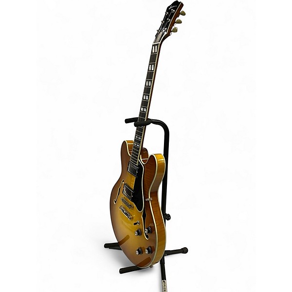Used 2024 Eastman T486GB Honey Burst Hollow Body Electric Guitar