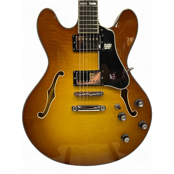 Used 2024 Eastman T486GB Honey Burst Hollow Body Electric Guitar