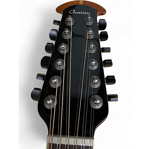 Used Ovation 2758AX-NEB-G Pro Series Standard Elite Deep Contour 2 Color Sunburst 12 String Acoustic Electric Guitar