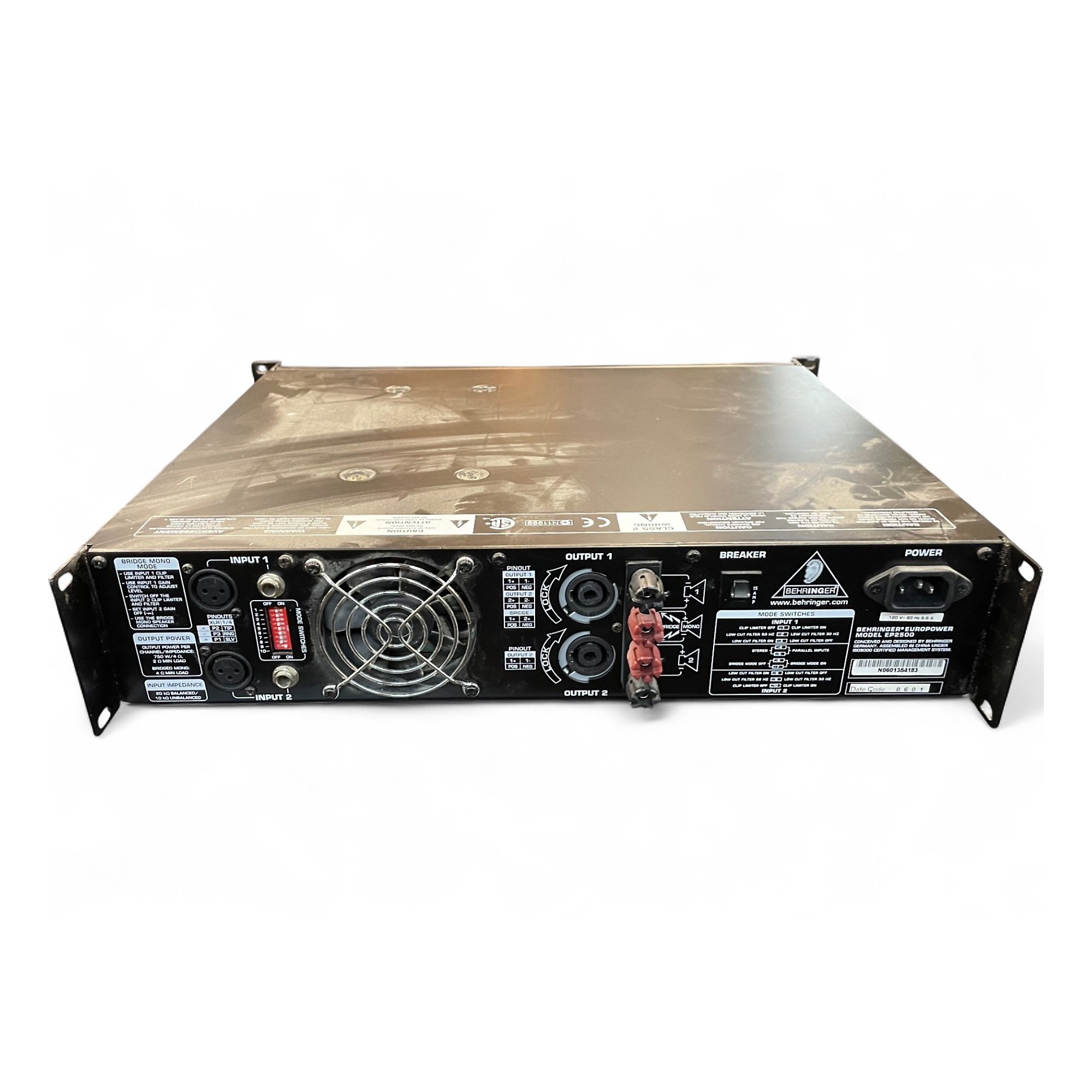 BEHRINGER EP2500 パワーアンプ Used Behringer EP2500 Power Amp | Guitar Center