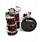Used TAMA 6 Piece Imperialstar Trans Red Drum Kit thumbnail