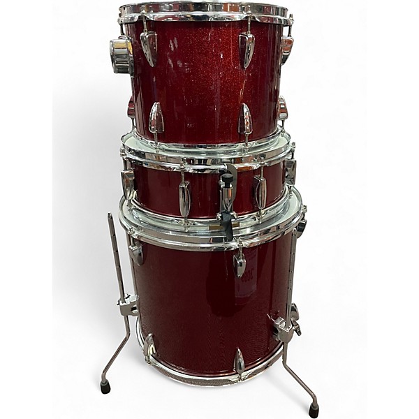 Used TAMA 6 Piece Imperialstar Trans Red Drum Kit