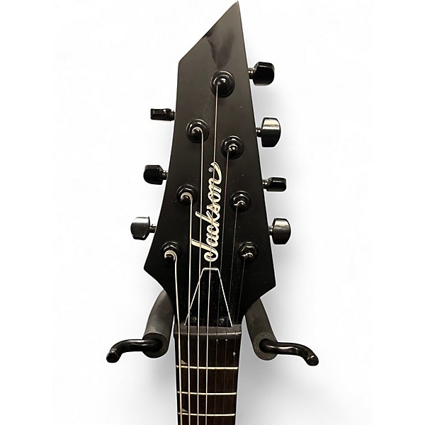 Used Jackson JS22-7 Dinky 7 String Black Solid Body Electric Guitar