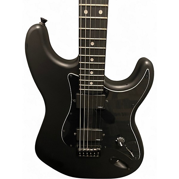 Used Harley Benton Standard Series HH Flat Black Solid Body Electric Guitar