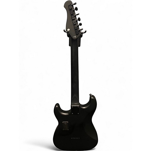 Used Harley Benton Standard Series HH Flat Black Solid Body Electric Guitar
