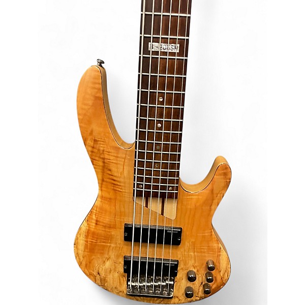 Used ESP LTD B206SM 6 String Spalted Maple Electric Bass Guitar