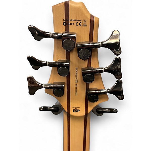 Used ESP LTD B206SM 6 String Spalted Maple Electric Bass Guitar