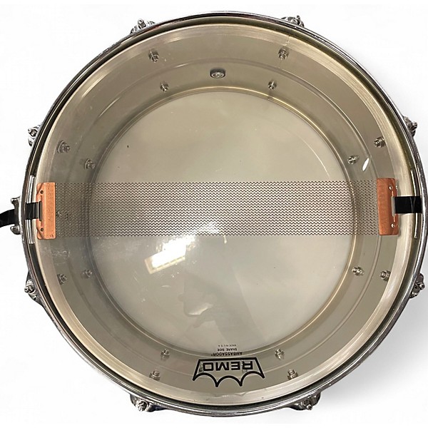 Used The Hip Pig 14.25in PORK PIE Silver Drum