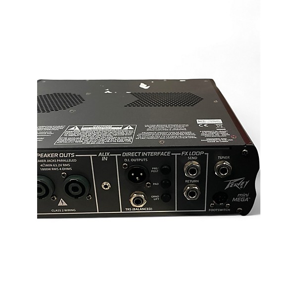 Used Peavey y Mini Mega 1000 Watt Bass Amp Head Bass Amp Head