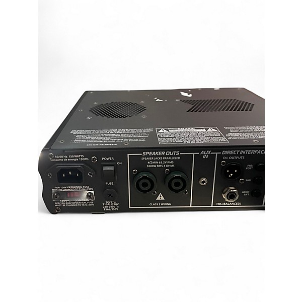Used Peavey y Mini Mega 1000 Watt Bass Amp Head Bass Amp Head