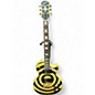 Used 2003 Epiphone Zakk Wylde Signature Les Paul Black and Yellow Solid Body Electric Guitar thumbnail