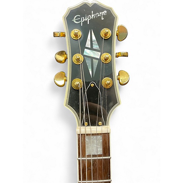 Used 2003 Epiphone Zakk Wylde Signature Les Paul Black and Yellow Solid Body Electric Guitar