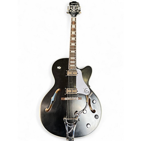 Used Epiphone Swingster Black and Silver Hollow Body Electric Guitar