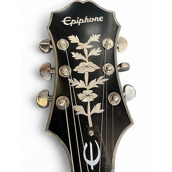 Used Epiphone Swingster Black and Silver Hollow Body Electric Guitar